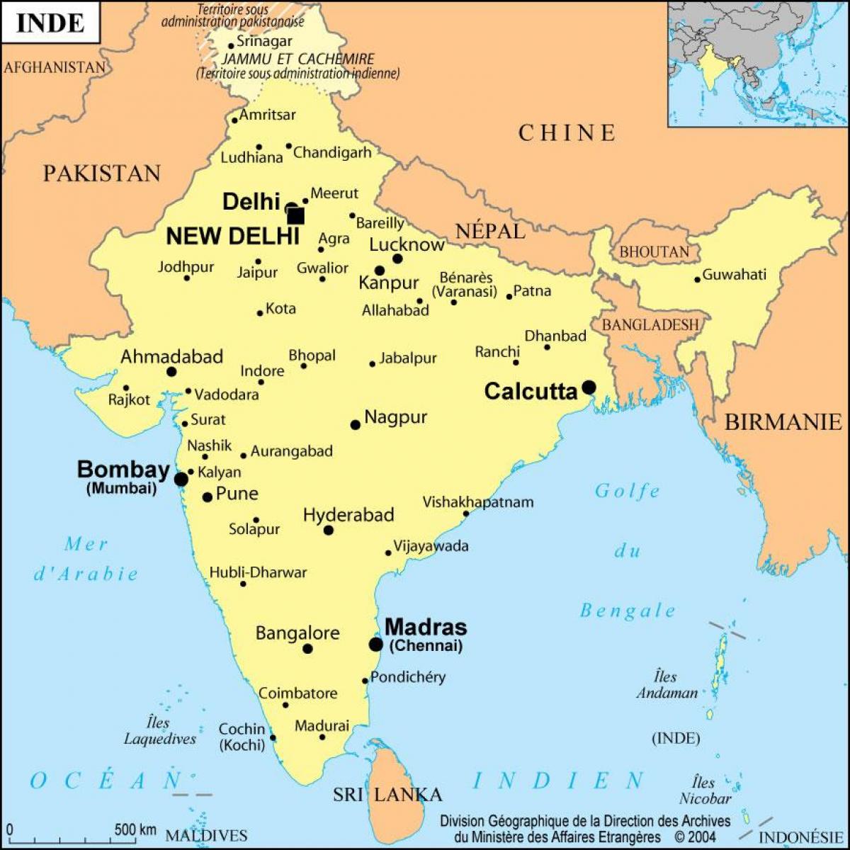mapa Mumbai, india