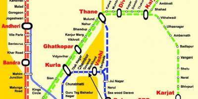 Mumbai central line geltokien mapa