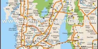 Fisiko mapa Mumbai