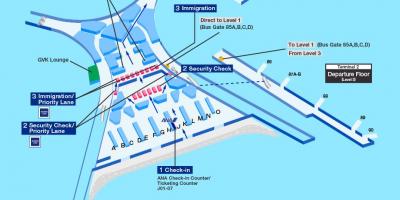Mumbai nazioarteko aireportuko terminal 2 mapa