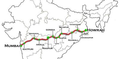 Nagpur Mumbai adierazteko autopista mapa