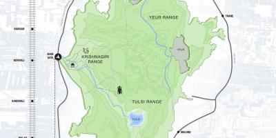 Mapa sanjay gandhi parke nazionala