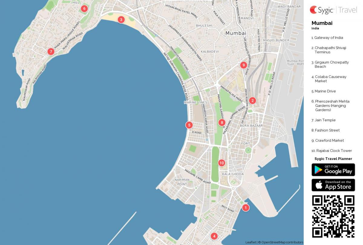 mapa hego Bombay